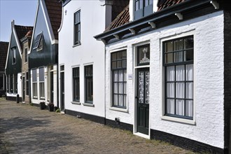 Traditional houses in the village Oudeschild