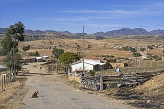 Rural village in the countryside on the Altiplano