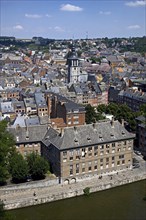 View over the quarter Vieux Namur from the citadel