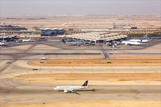 Aerial view of Riyadh International Airport in Riyadh