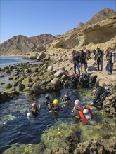 Diver at the entrance of The Bells