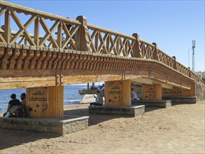 Bridge on the beach