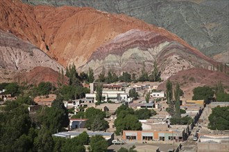 View over the village Purmamarca