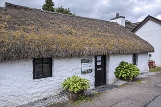 Glencoe & North Lorn Folk Museum in restored cottage with thatched roof
