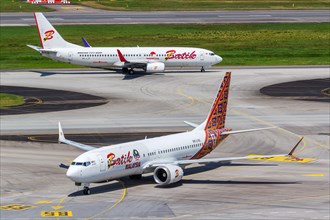 Boeing 737 aircraft of Batik Air at Changi Airport