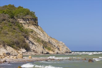 Eroded sea cliff on the island Hiddensee