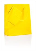 A yellow paper bag insulates