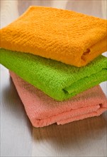 Coloured towels