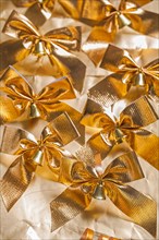 Golden Christmas bows