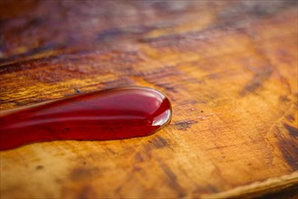 Processing solid wood with varnish and epoxy. furniture restoration