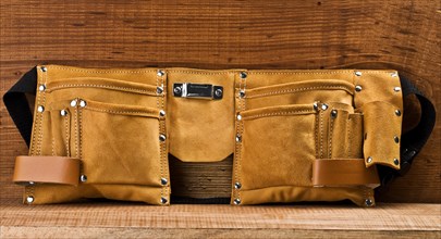 Empty leather carpenter's belt