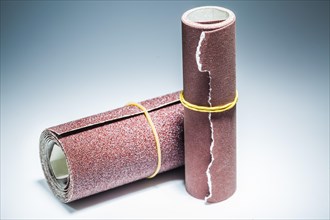 Abrasive tools two rolls of sandpaper