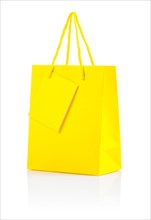 A yellow paper bag