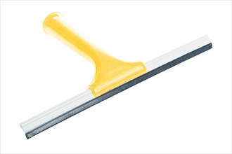 A yellow window squeegee isolated