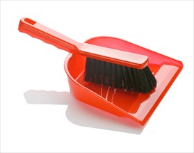 Brush with dustpan insulated