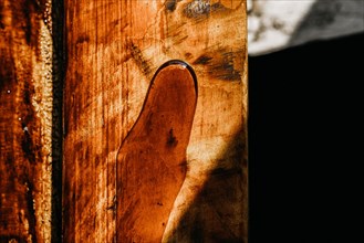 Processing solid wood with varnish and epoxy. furniture restoration