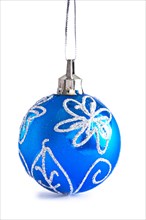 Insulated blue Christmas bauble