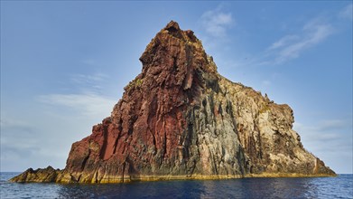 Red lava wall