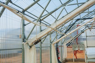 Greenhouse inside without plants