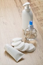 Bottle tube and cotton pads