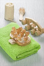Collection of bath accessories