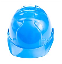 A blue helmet insulates