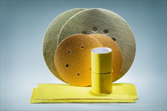 Abrasive treatment tools sandpaper and sanding discs