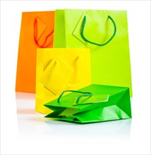 Coloured paper bags