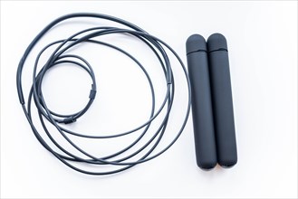 Digital smart jump rope on a white background