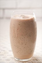 Selection of fresh fruits colorful long drink cocktails