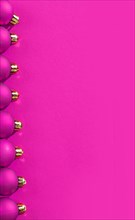 Copyspace pink coloured Christmas background