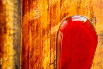 Processing solid wood with varnish and epoxy. furniture restoration