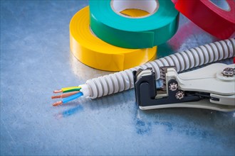 Automatic wire strippers conduct tubing cables and insulating tape