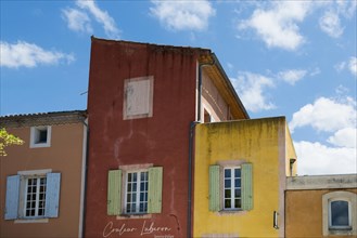 Colourful house facades