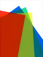 Multicolored document folders