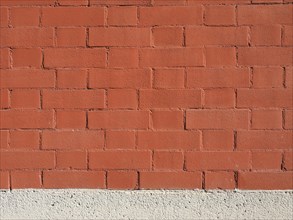 Red brick texture background in Town