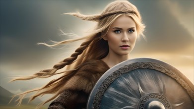 Very beautiful Viking shieldmaiden
