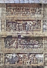 Relief of the temple of Borobudur