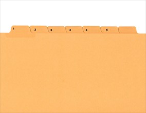 Yellow document folder