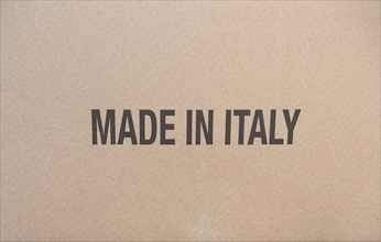 Made in Italy on packet