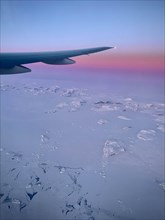 East Greenland photographed from a passenger aircraft