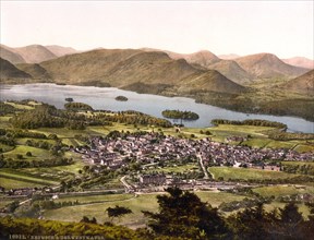 Derwent Water is the fourth largest lake in England and place Keswick