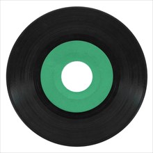 Vinyl record isolated