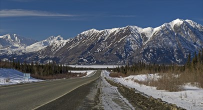 Alaska Highway in March
