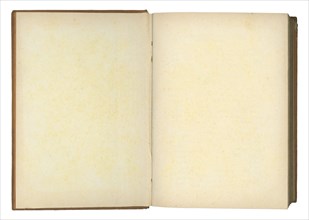 Blank book pages isolated over white