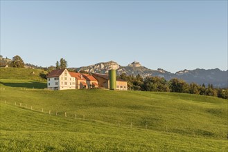 Lonely farmhouse in the Appenzell Alps