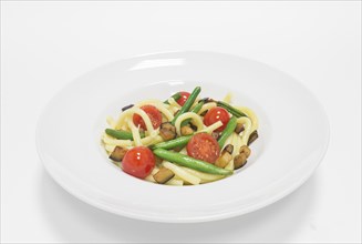 Gourmet pasta with cherry tomatoes