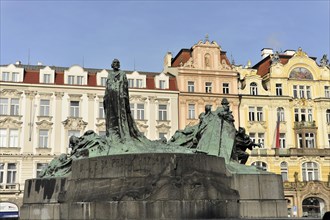 Jan Hus Monument on Old Town Square