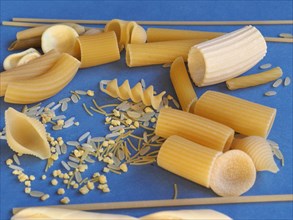 Traditional Italian pasta with copy space with copy space