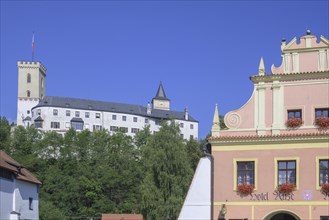 View of the castle from the main square